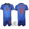 Officiële Voetbalshirt + Korte Broek Nederland Memphis Depay 10 Uit WK 2022 - Kids